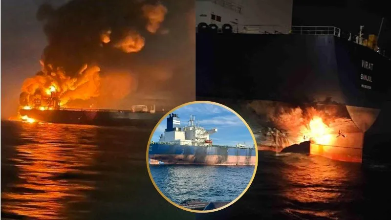 मेडे, मेडे, ये विराट है, मदद करें...जब यूक्रेन के समुद्री ड्रोन ने किया रूस के ऑयल शिप पर हमला, देखें VIDEO