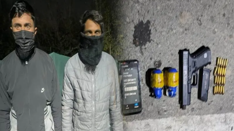 जम्मू-कश्मीर के सोपोर में दो हाइब्रिड आतंकी गिरफ्तार, हथियार और ग्रेनेड बरामद