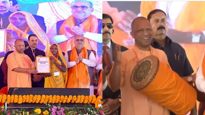 548 करोड़ की योजनाएं, जमीन के पट्टे सौंपे…. सोनभद्र में जनजातीय परिवारों को योगी का बड़ा तोहफा