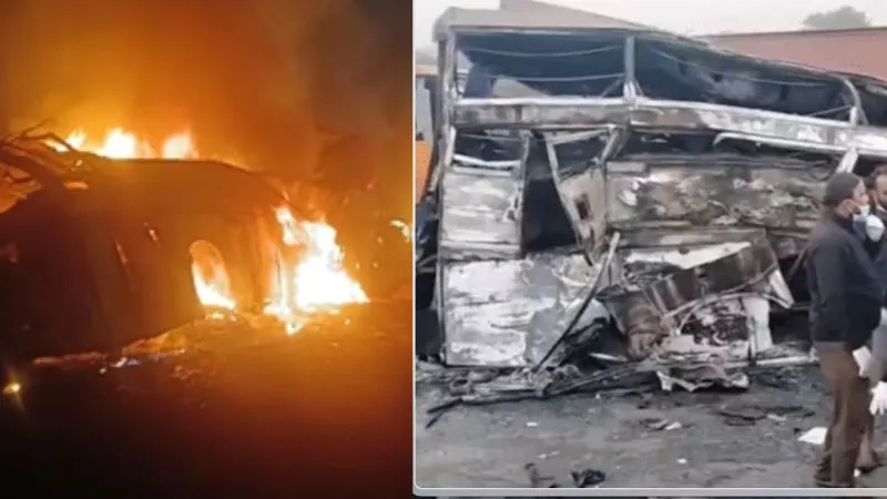 कर्नाटक बस हादसा: गहरी नींद में सो रहे थे यात्री, ट्रक की तेज रफ्तार बनी काल, 9 लोगों की गई जान