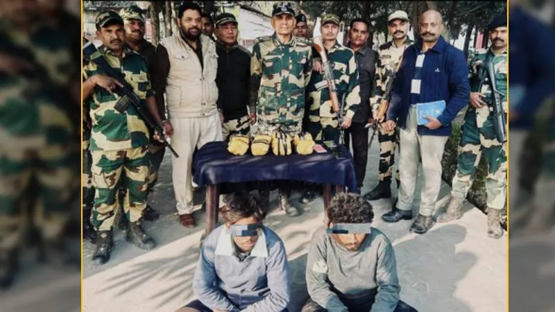 पंजाब में बीएसएफ को मिली बड़ी सफलता, पांच नशा तस्करों को किया गिरफ्तार, हेरोइन और हथियार जब्त