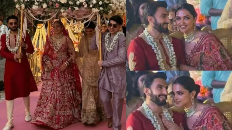 बहन को दुल्हन के जोड़े में देख भावुक हुए रणवीर सिंह… फूलों वाली एंट्री, भाभी दीपिका पादुकोण के पोज ने जीता दिल