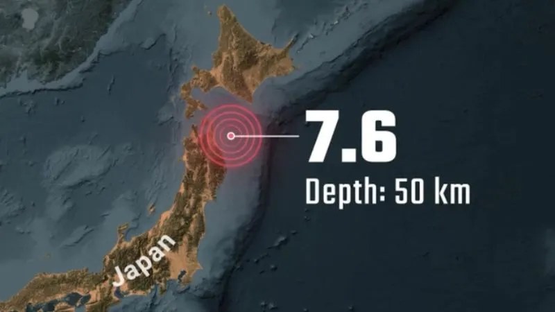 भूकंप के जोरदार झटकों से हिला जापान, 7.6 थी तीव्रता, 10 फीट ऊंची सुनामी को लेकर चेतावनी जारी, सुरक्षा एजेंसियां अलर्ट मोड पर