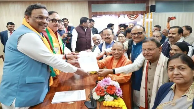 यूपी BJP के नए अध्यक्ष बने पंकज चौधरी, शंखनाद और वैदिक मंत्रोच्चार के बीच ताजपोशी, पीयूष गोयल ने किया ऐलान