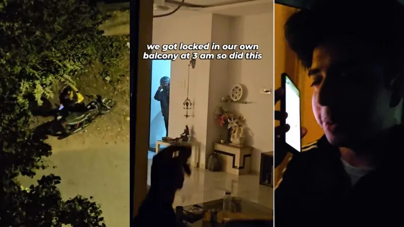 इतनी फास्ट तो पुलिस भी नहीं आती…! आधी रात बालकनी में फंसे दो लड़के, Blinkit का जुगाड़ आया काम, देखें Video