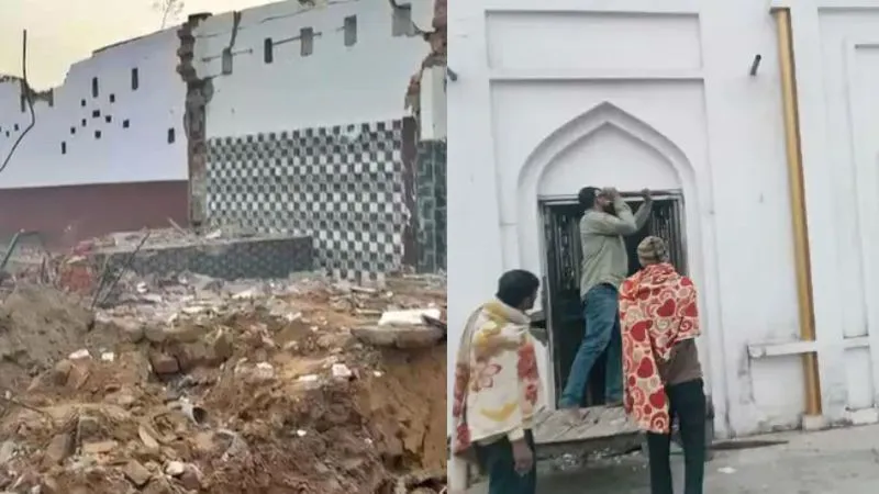 संभल में CM योगी के बुलडोजर एक्शन का खौफ, मुस्लिमों ने ही अवैध मस्जिद पर चलाया हथौड़ा, बाकी काम प्रशासन ने कर दिया