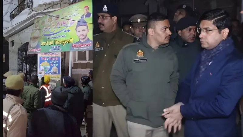 संभल के मुस्लिम बाहुल्य इलाकों में आधी रात ‘धमक’ पड़े DM-SP, पूरे क्षेत्र में दिखी गहमागहमी, जानें पूरा मामला