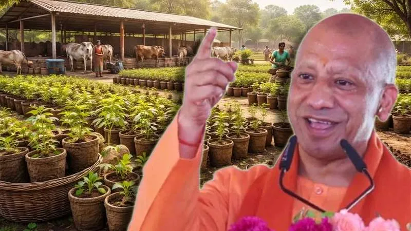 यूपी में पॉलीथिन की जगह लेंगे गाय के गोबर से बने गमले, प्लांटेशन के लिए 7000 गोशालाओं में होगा प्रोडक्शन