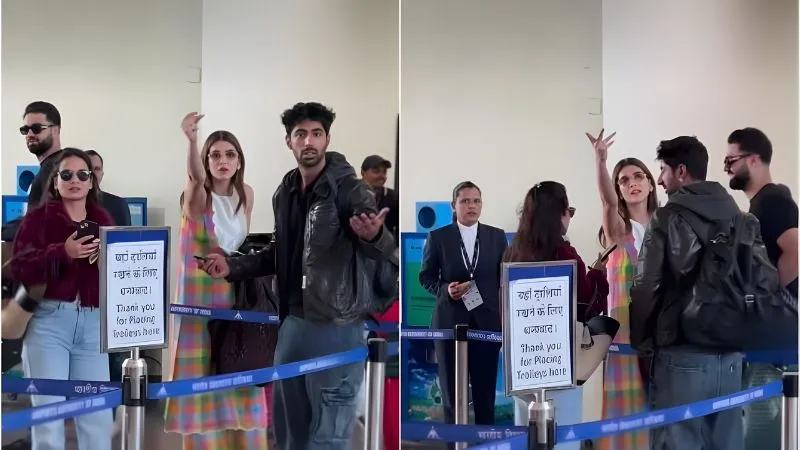 Kriti Sanon को एयरपोर्ट पर आया गुस्सा, पैपराजी को देख बजाई चुटकी, पीछे हटे रूमर्ड बॉयफ्रेंड कबीर बाहिया! VIDEO VIRAL