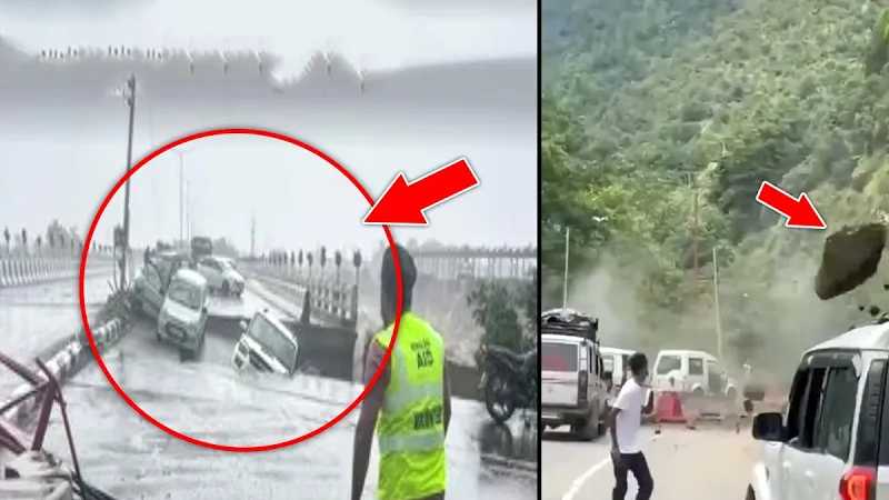 पुल ढहे, ताश के पत्तों की तरह नदी में समाए घर, बाढ़-बारिश-लैंडस्लाइड से हिमाचल, J&K में भारी तबाही!