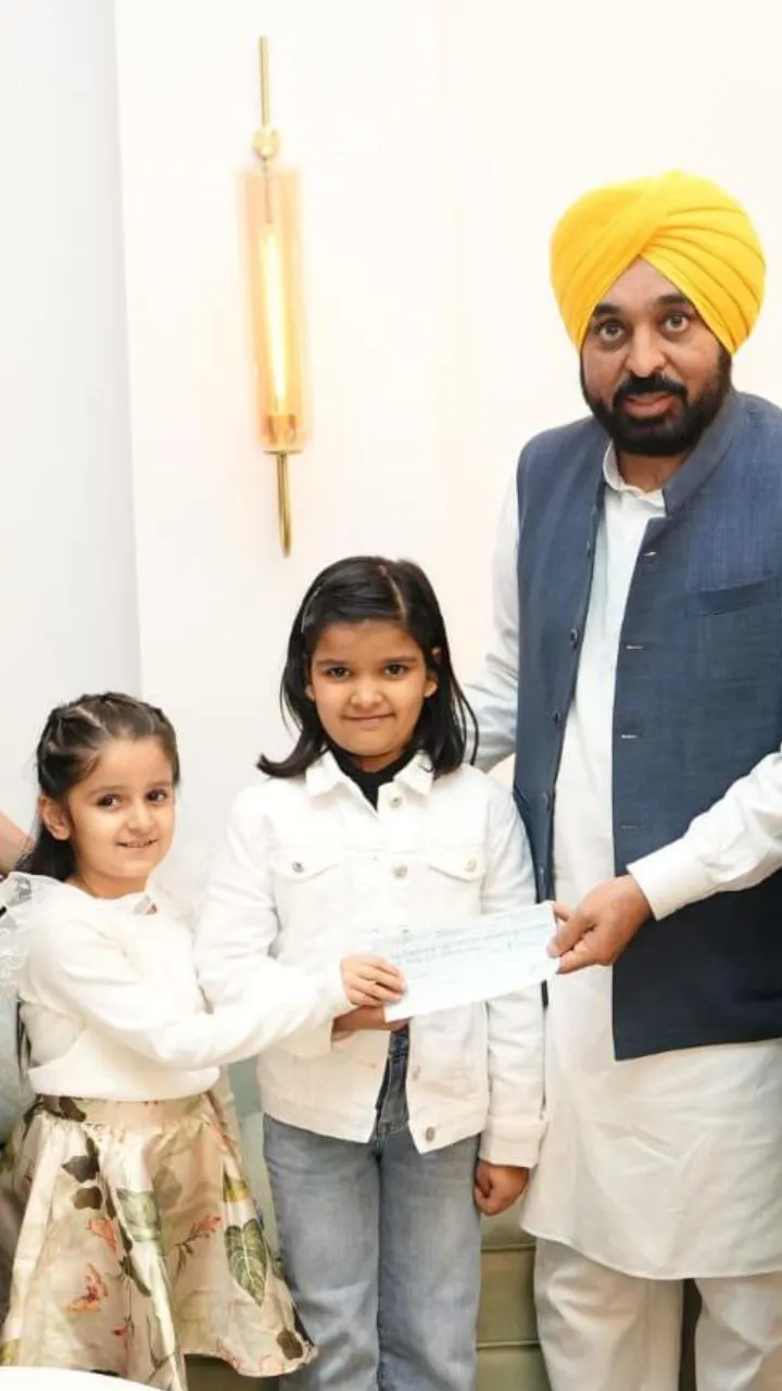 बाढ़ पीड़ितों के लिए नन्हें हाथों ने की बड़ी मदद, मुरीद हुए CM मान